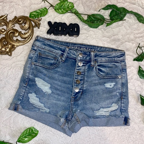 American Eagle Outfitters Pants - American Eagle Super Hi Rise Shorties